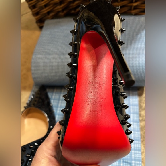Christian Louboutin Spike Patent Heels - Picture 8 of 14